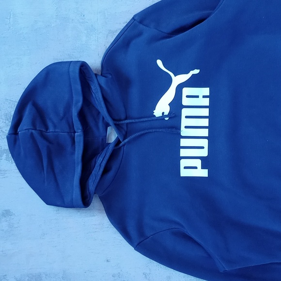 MODERN PUMA Blue White Hoodie Sweater - Picture 3 of 4